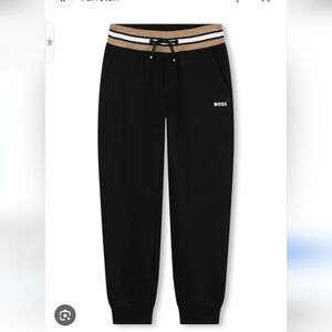 BOSS Kidswear logo-print striped track pants 14s